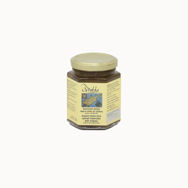 kologisk Sort Oliven Tapenade med Oregano 
